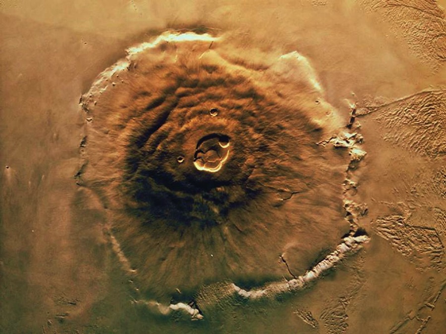 Вулкан Олимп на Марсе